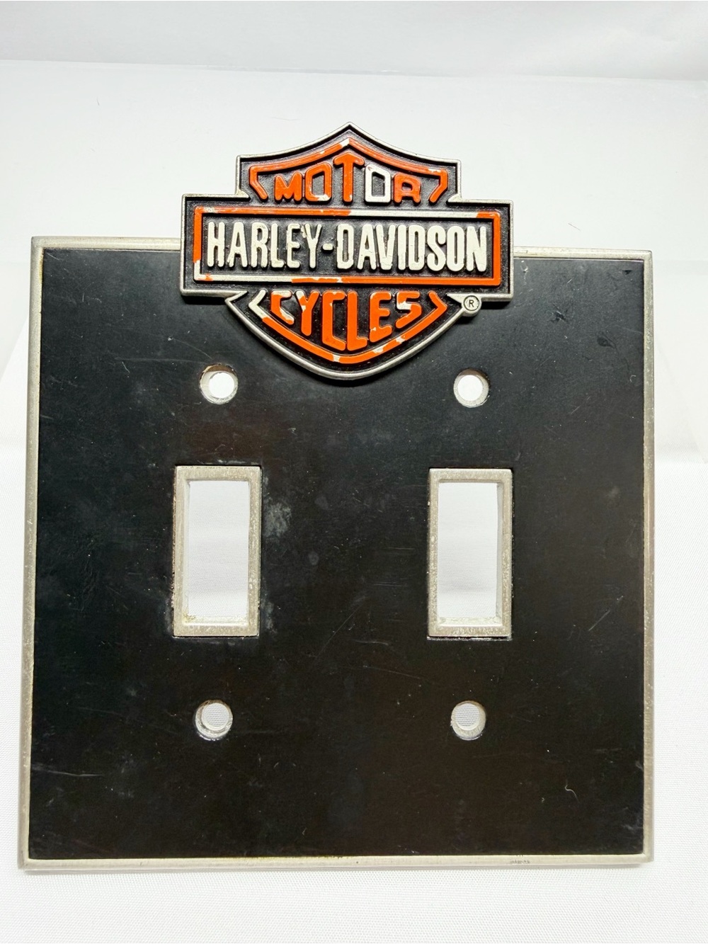 Vintage Y2K Harley Davidson Dual Light Switch Plate